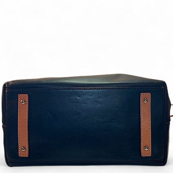 Dooney & Bourke Mckenkie Hobo Black & Brown Leather Bag Zipper, Tassel, Shoulder - Picture 4 of 16